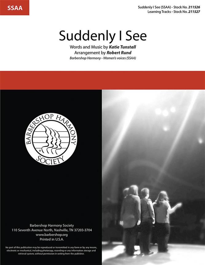 KT Tunstall: Suddenly I See (arr. Rund) (SSAA)