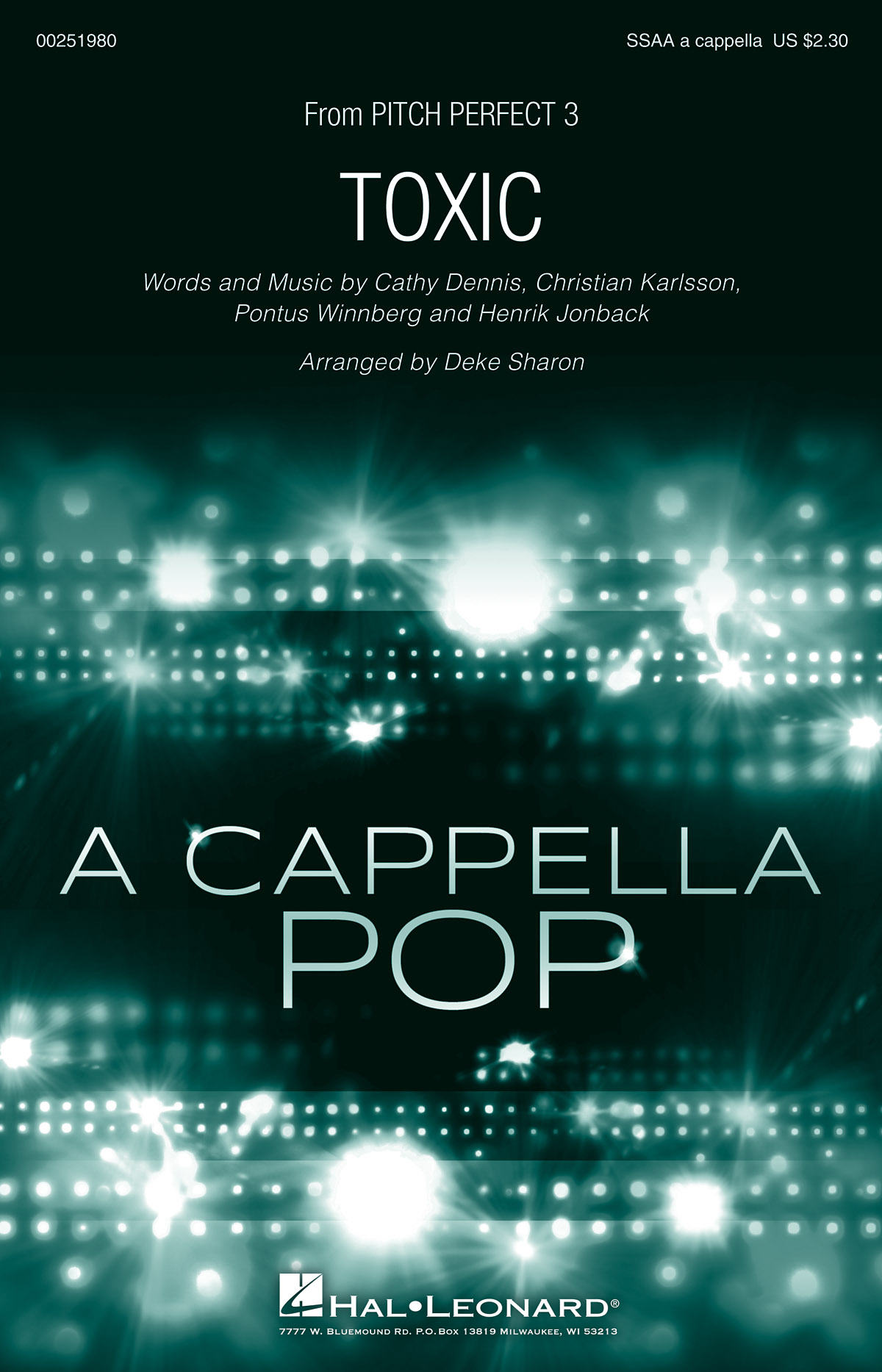 Britney Spears: Toxic (As Heard In Pitch Perfect 3) (SSAA, arr. Sharon)