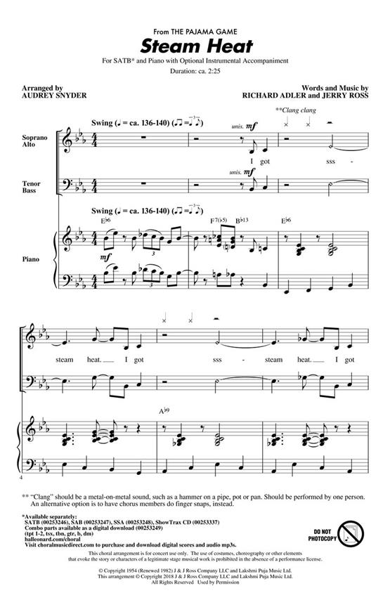 Steam Heat : from The Pajama Game