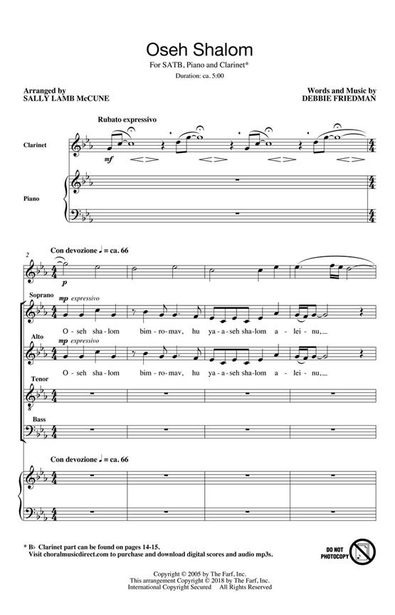 Oseh Shalom : Judith Clurman Rejoice: Honoring the Jewish Spirit Choral Series