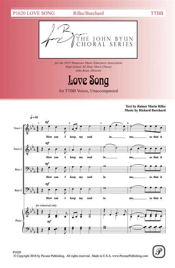 Richard Burchard: Love Song (TTBB)