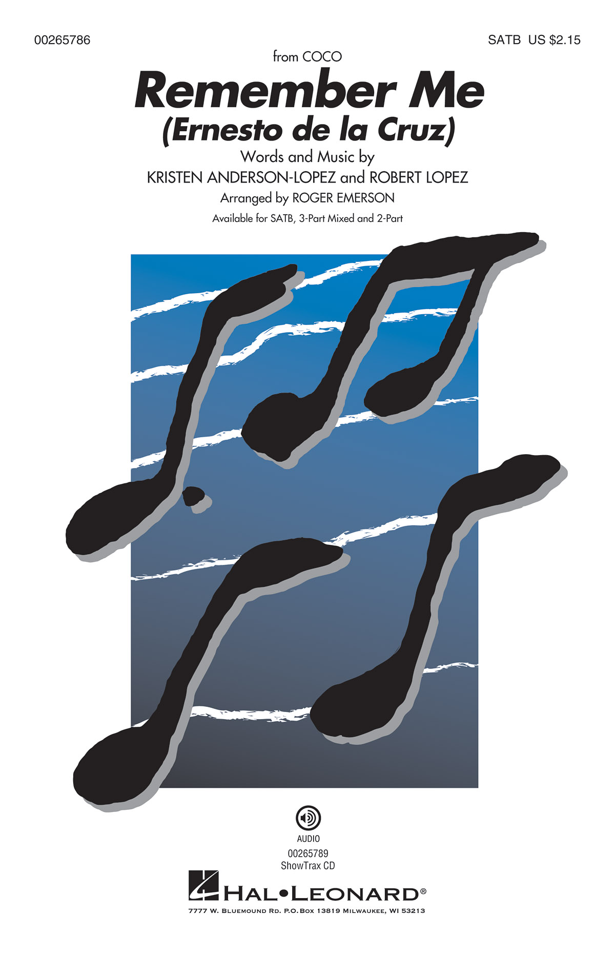 Remember Me "CoCo" - SATB (arr. Emerson)