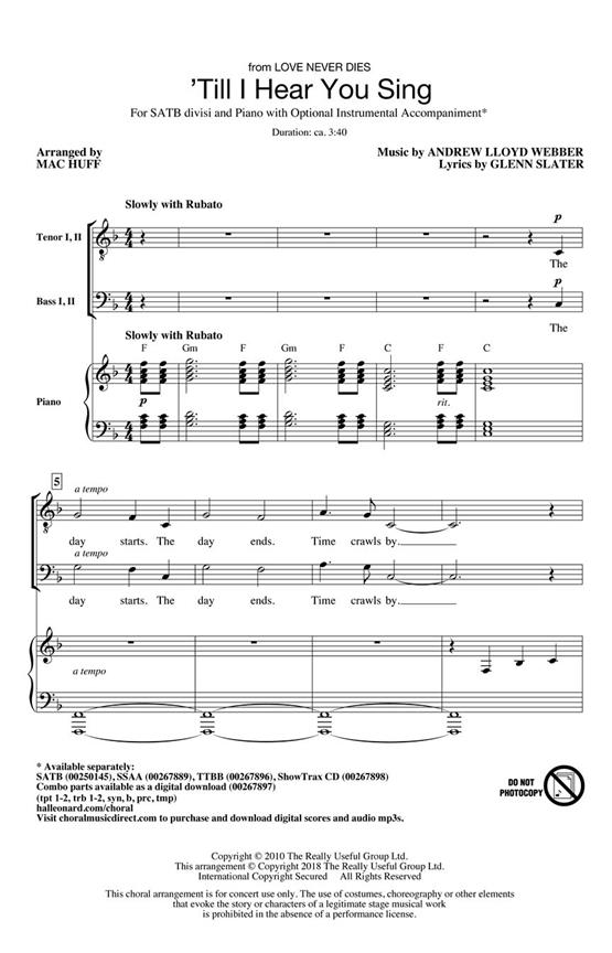 Till I Hear You Sing : from Love Never Dies