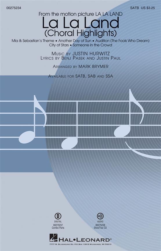 La La Land (Choral Highlights) (Arr. Brymer) (SATB)