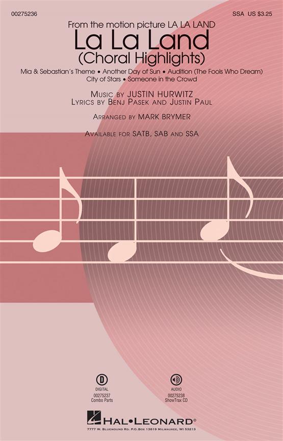 La La Land (Choral Highlights) (Arr. Brymer) (SSA)