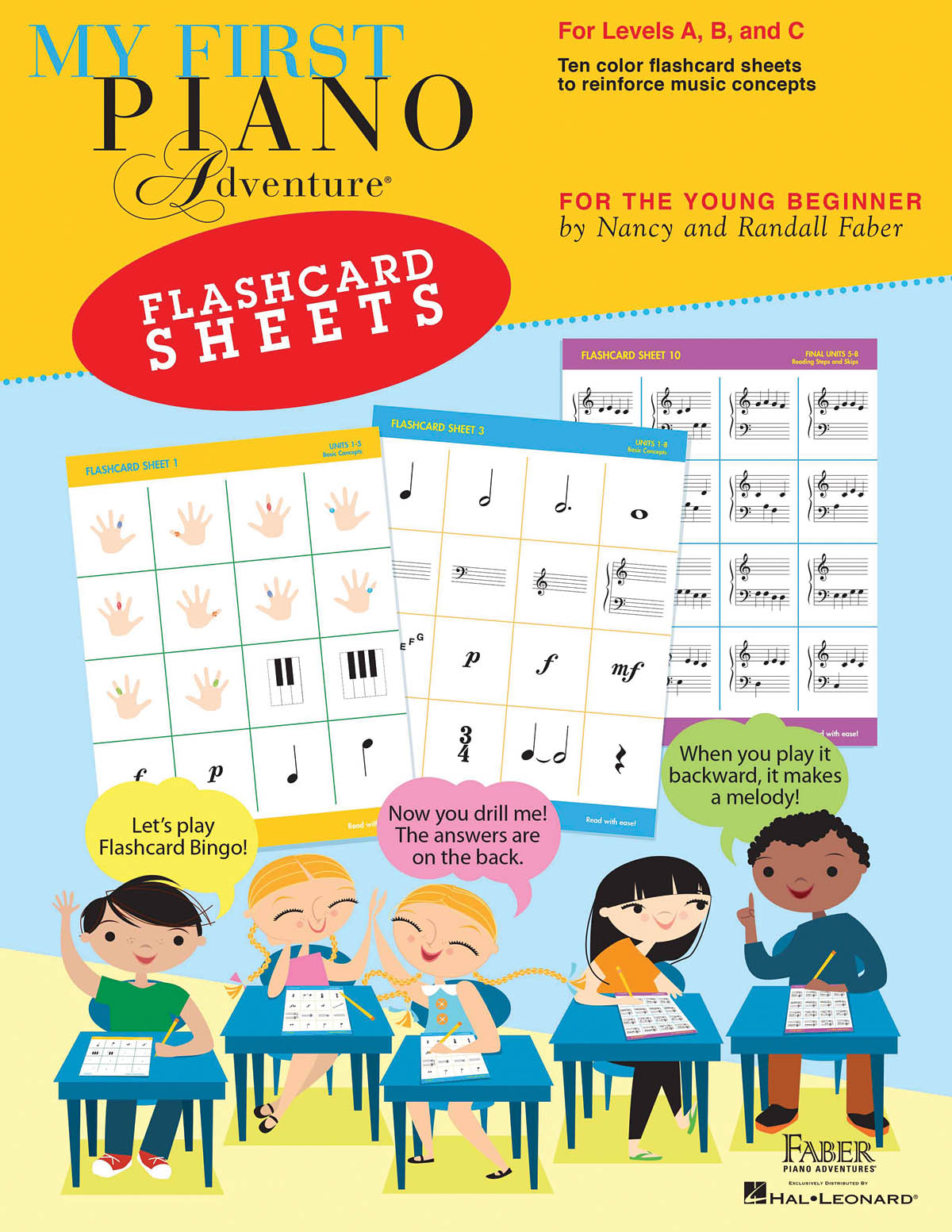 My First Piano Adventure: Flashcard Sheets
