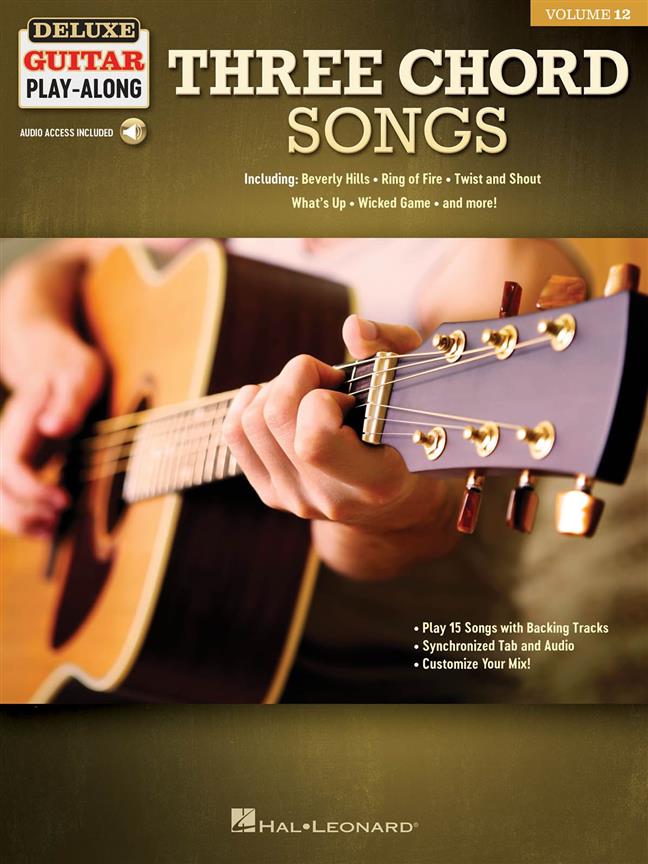 Three Chord Songs : Deluxe Guitar Play-Along Volume 12
