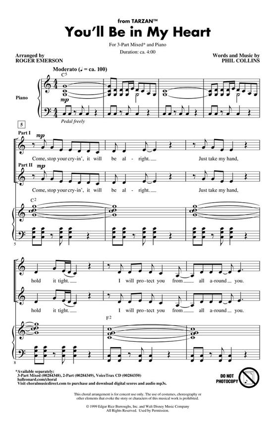 You'll Be in My Heart (from Tarzan) : Discovery Level 2