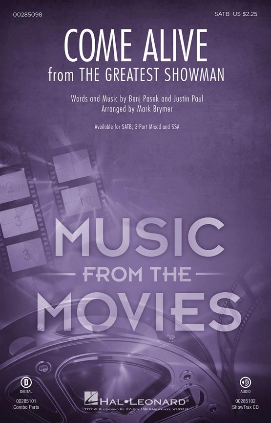 Come Alive (From 'The Greatest Showman') (Arr. Brymer) (SATB)