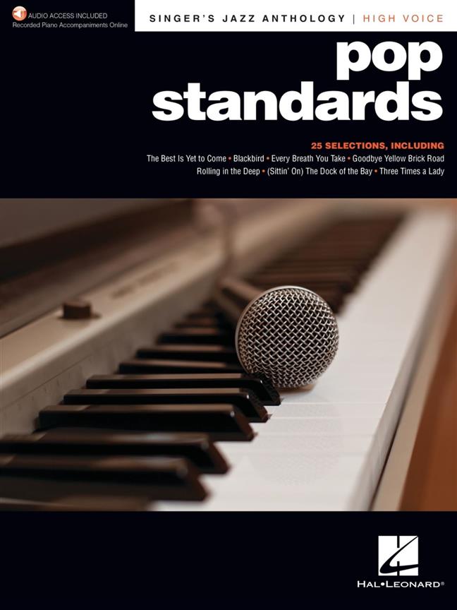 Pop Standards - Singer's Jazz Anthology High Voice : with Recorded Piano Accompaniments Online