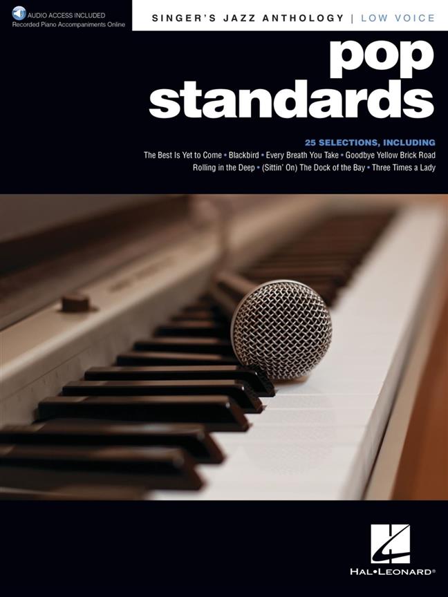 Pop Standards - Singer's Jazz Anthology Low Voice : with Recorded Piano Accompaniments Online