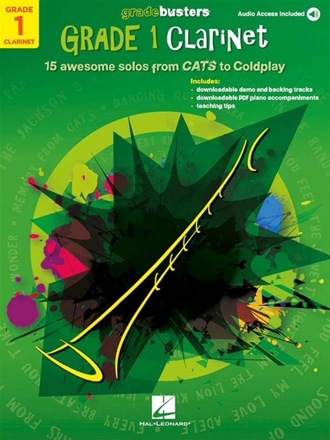 Gradebusters Grade 1 - Clarinet : 15 awesome solos from CATS to Coldplay