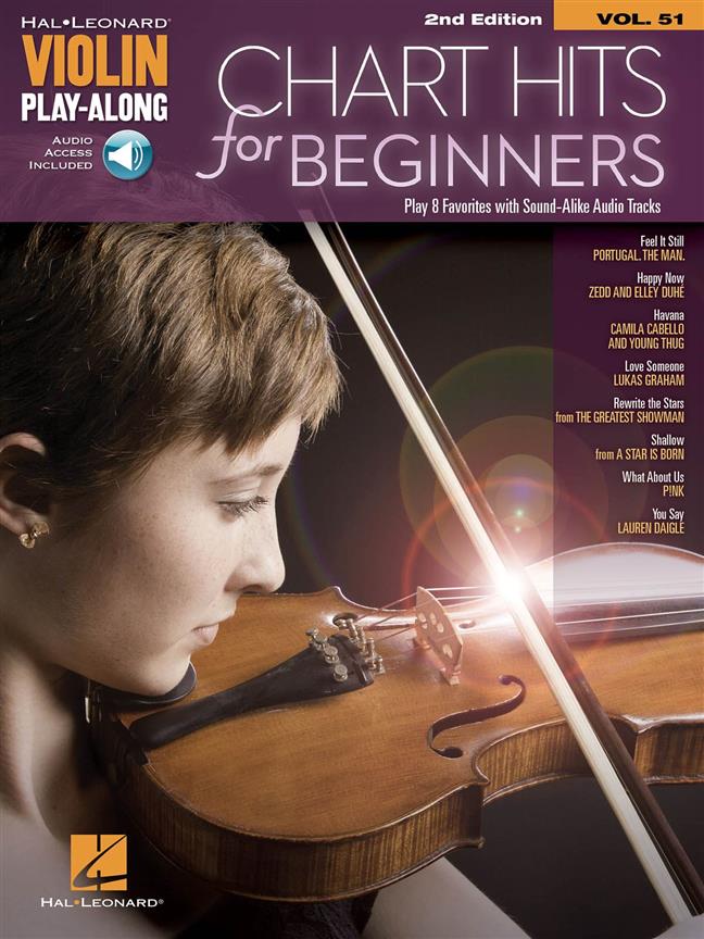 Chart Hits for Beginners : Violin Play-Along Volume 51