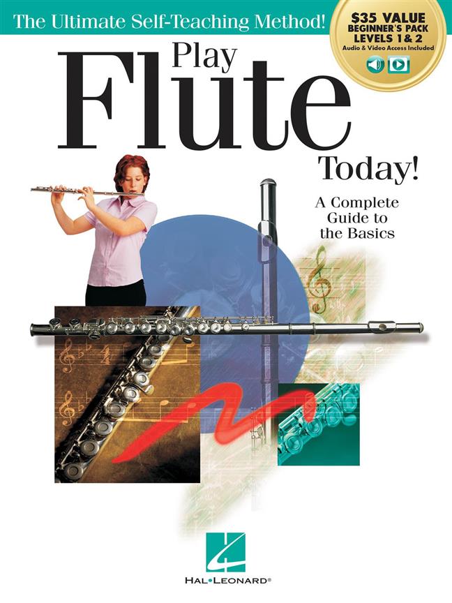 Play Flute Today! Beginner's Pack : Level 1 & 2 Method Book with Audio & Video Access