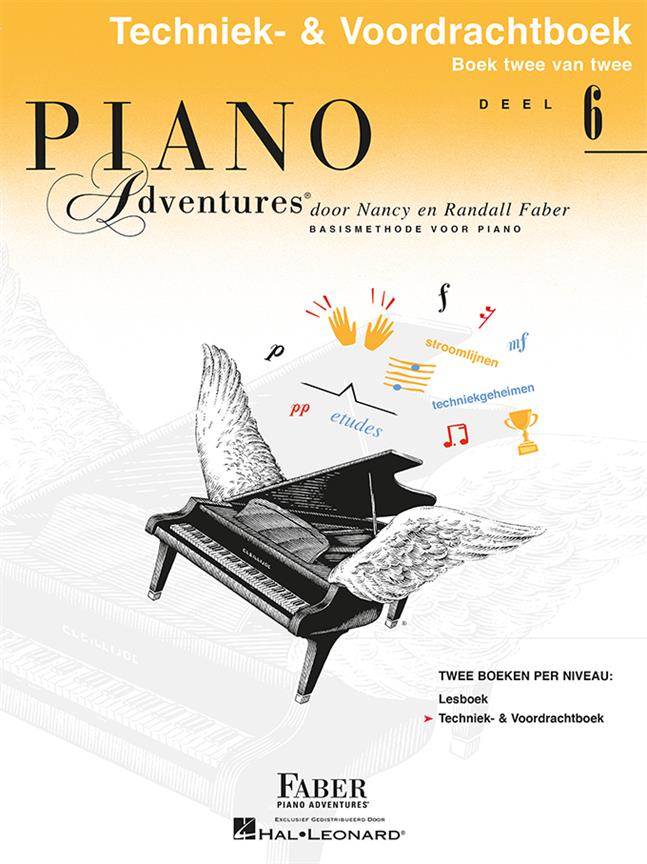 Piano Adventures Techniek- & Voordrachtboek Deel 6 : Dutch Edition - Nederlandstalige Editie