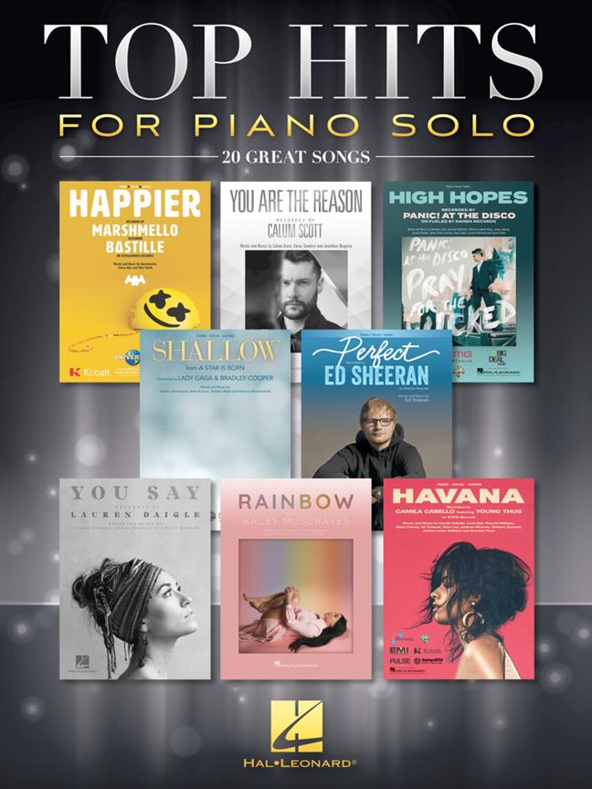 Top Hits for Piano Solo : 20 Great Songs