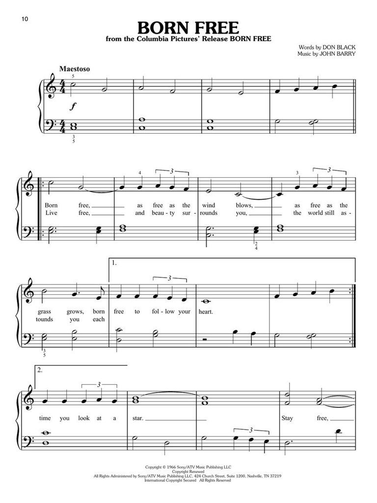 Simple Movie Songs The Easiest Easy Piano Songs Easy Piano Stepnote