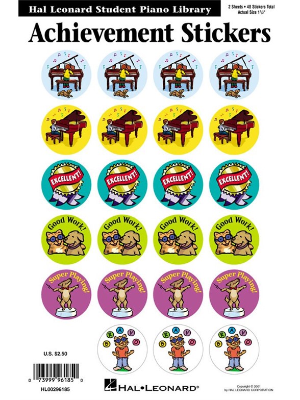 Hal Leonard Student Piano Library: Achievement Stickers