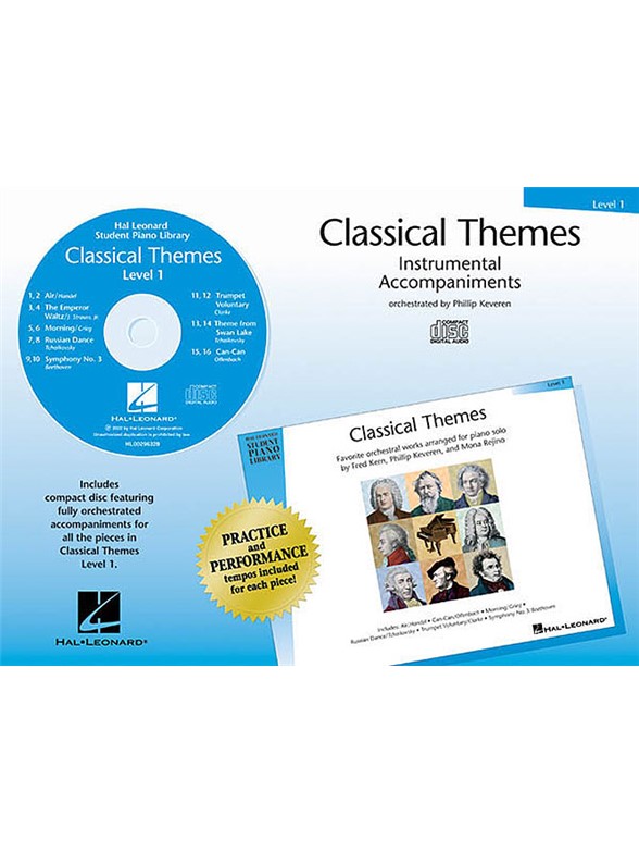 Hal Leonard Student Piano Library - Classical Themes Level 1 (CD)