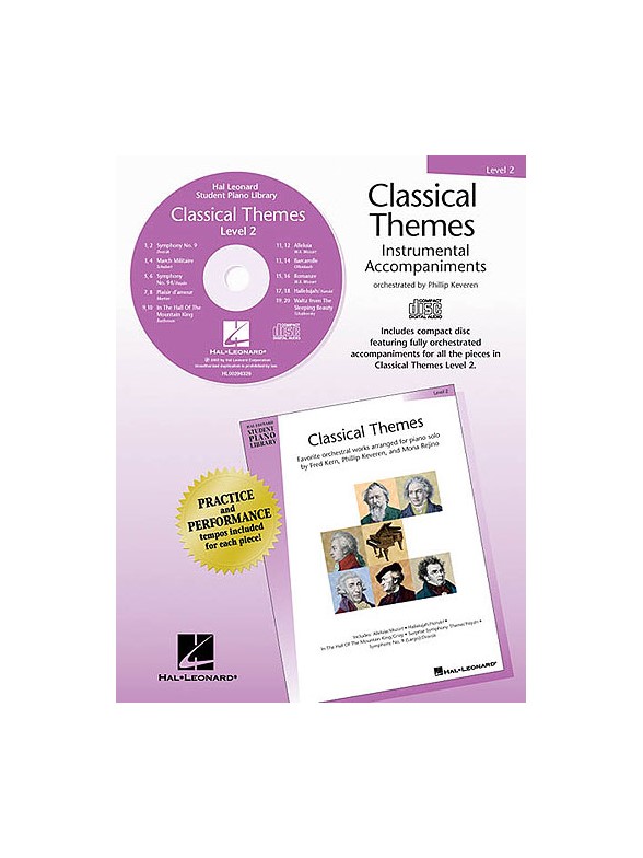 Hal Leonard Student Piano Library - Classical Themes Level 2 (CD)