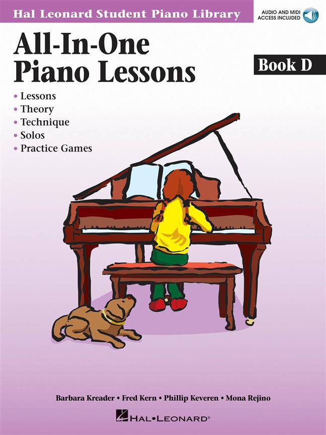 HLSPL All-In-One Piano Lessons Book D (Book/Audio)