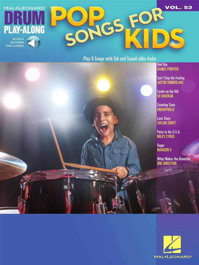 Pop Songs for Kids : Drum Play-Along Volume 53