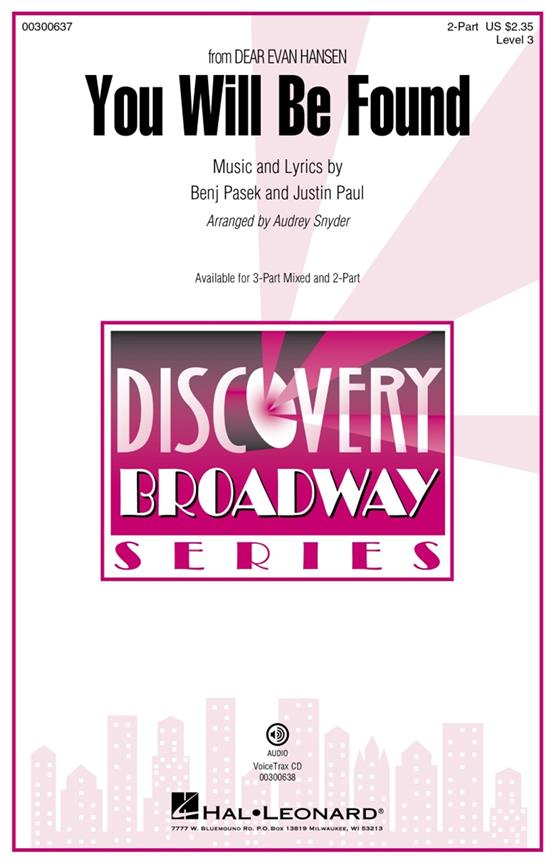 You Will Be Found (from Dear Evan Hansen) : Discovery Level 3