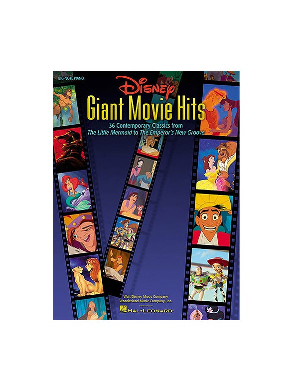 Disney Giant Movie Hits Big Note Piano