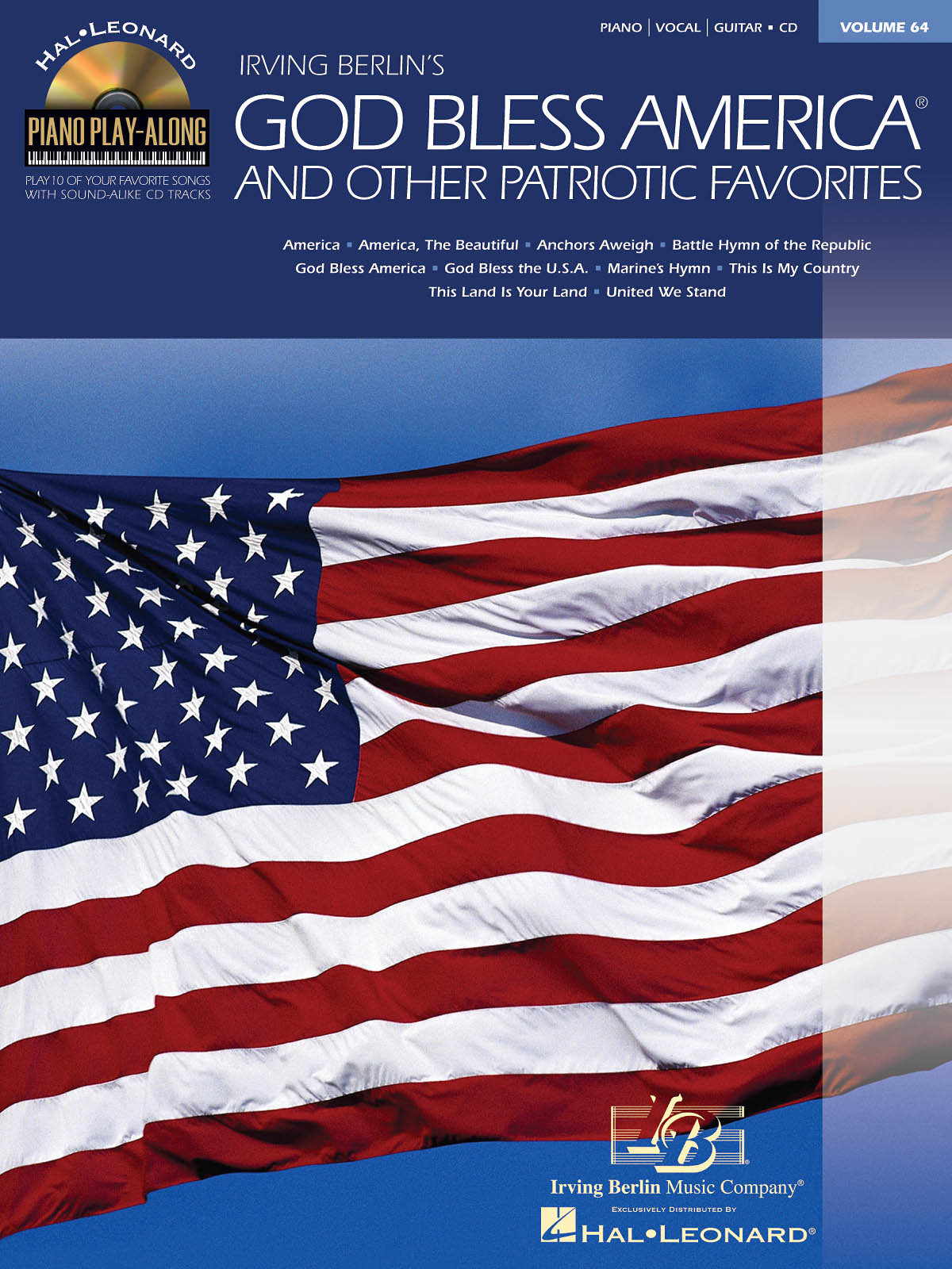 Piano Play-Along: God Bless America And Other Patriotic Favorites (Book/CD)