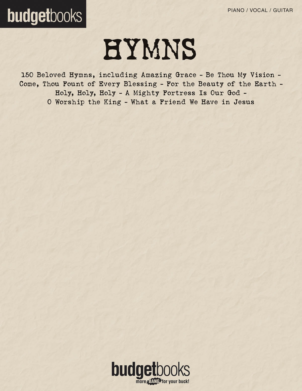 Budget Books: Hymns