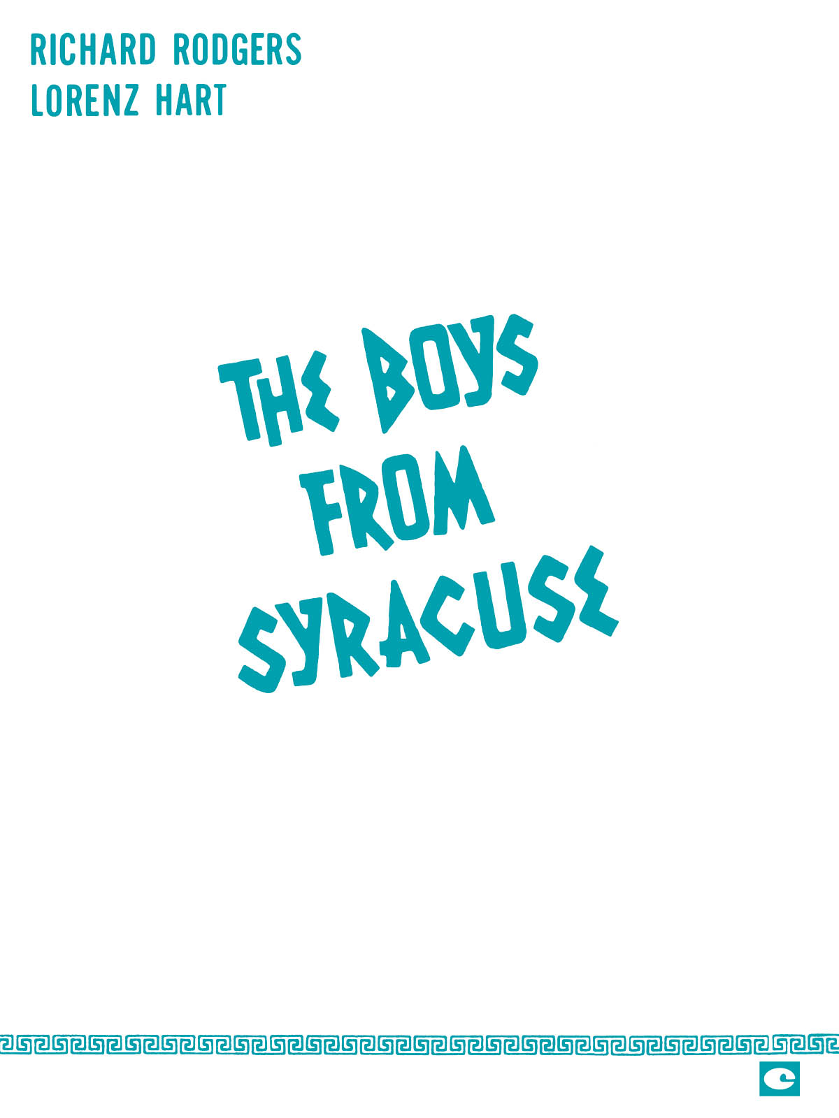 Boys from Syracuse : COMPLETE VOCAL SCORE