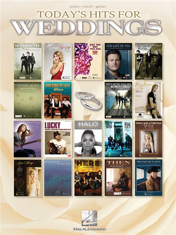 TODAY'S HITS FOR WEDDINGS PVG SONGBOOK BK