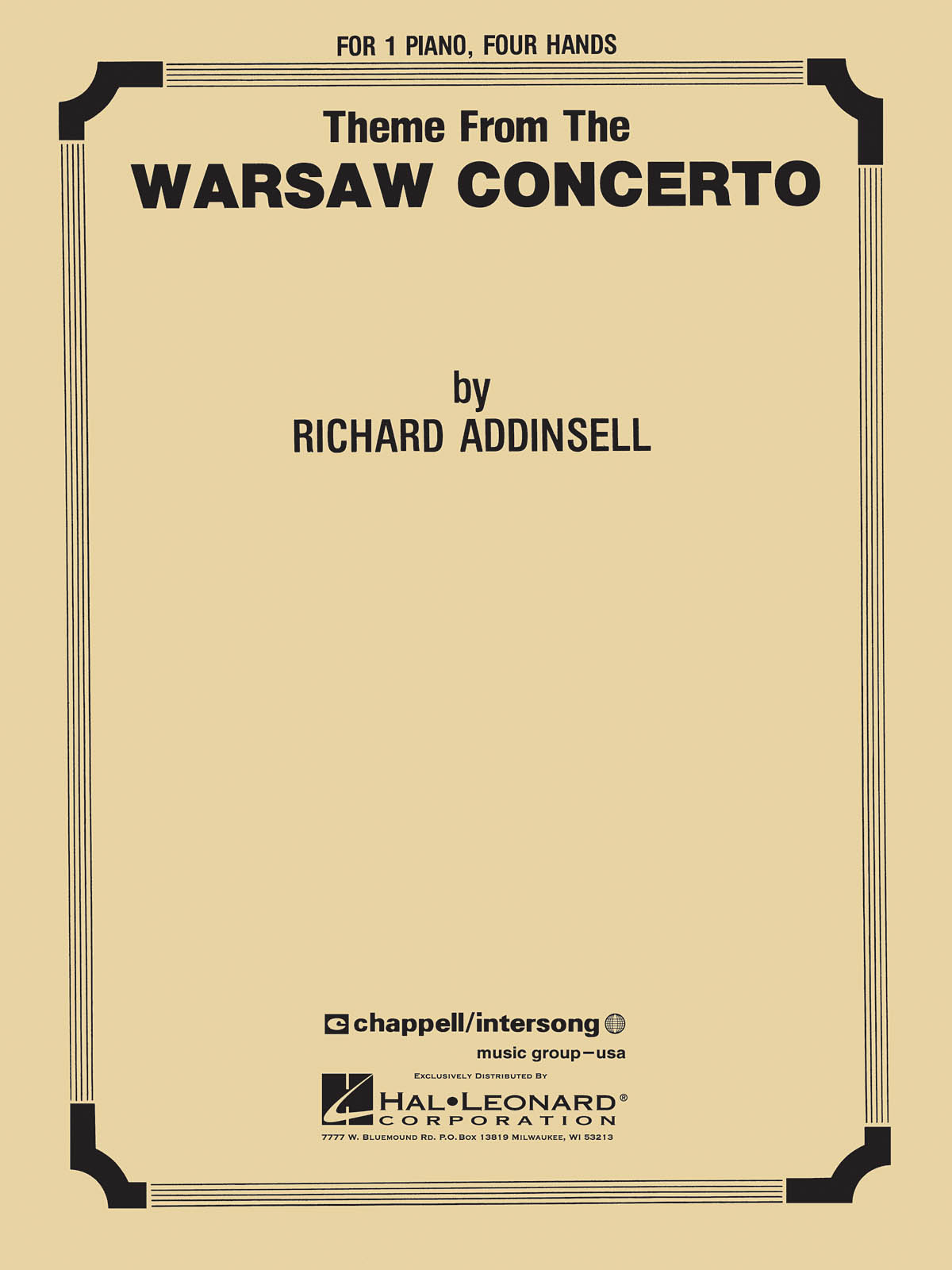 Warsaw Concerto (theme) : Piano Duet