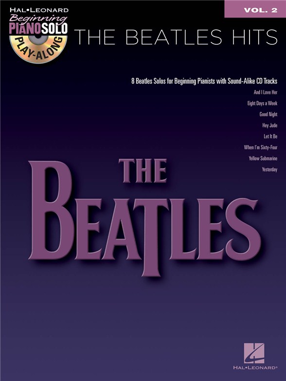 PIANO SOLO PLAY ALONG VOLUME 2 THE BEATLES HITS PF BK/CD