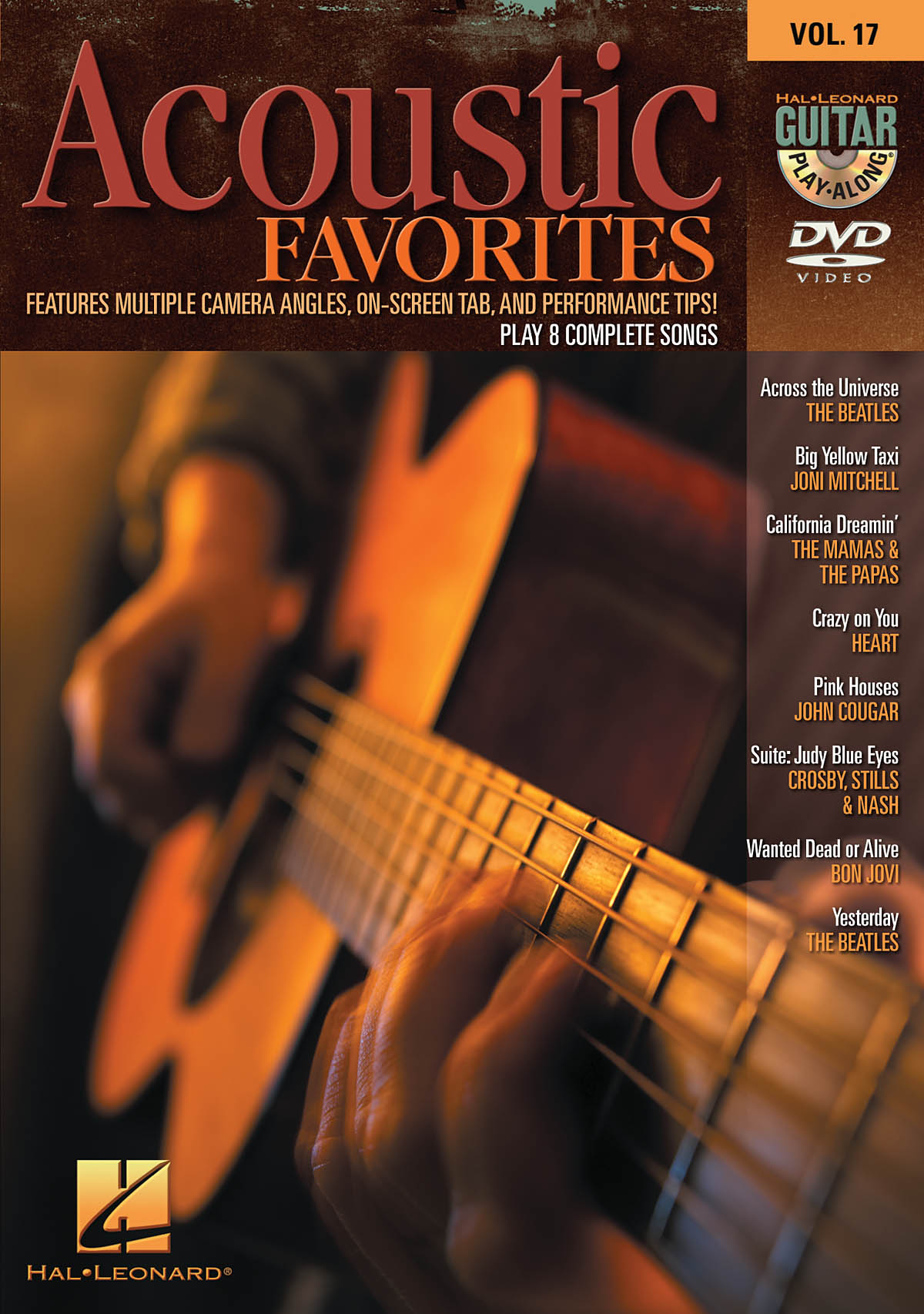 Guitar Play-Along Dvd Volume 17 Acoustic Favorites Gtr Dvd