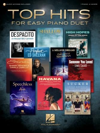 Top Hits for Easy Piano Duet : 1 Piano, 4 Hands