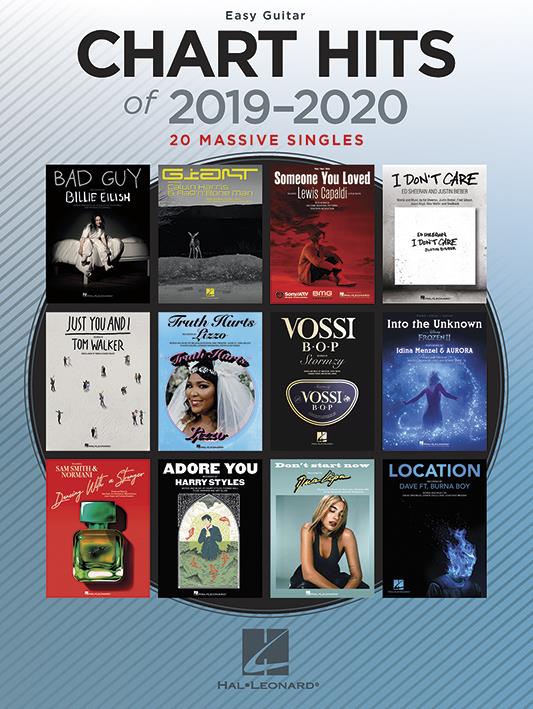 Chart Hits of 2019-2020 easy guitar