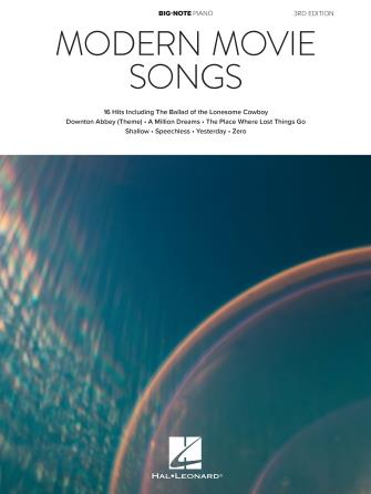 Modern Movie Songs - 3rd Edition : Big-Note Piano