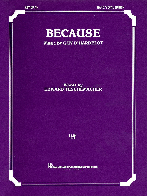 Julian Lennon/Dave Clark: Because : Medium Voice in A-Flat