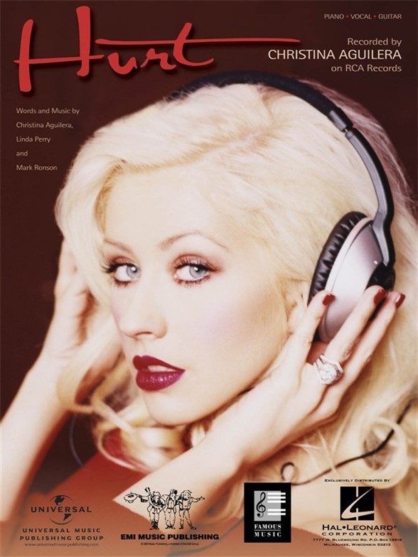 CHRISTINA AGUILERA HURT PIANO VOCAL SHEET