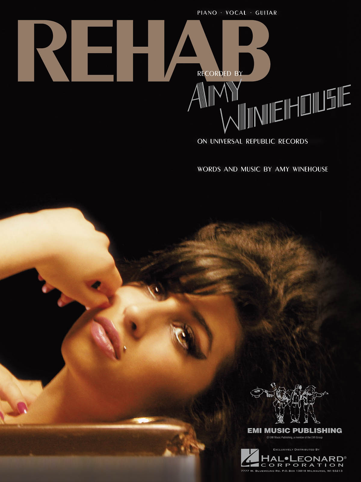 WINEHOUSE AMY REHAB PIANO VOCAL GUITAR SHEET