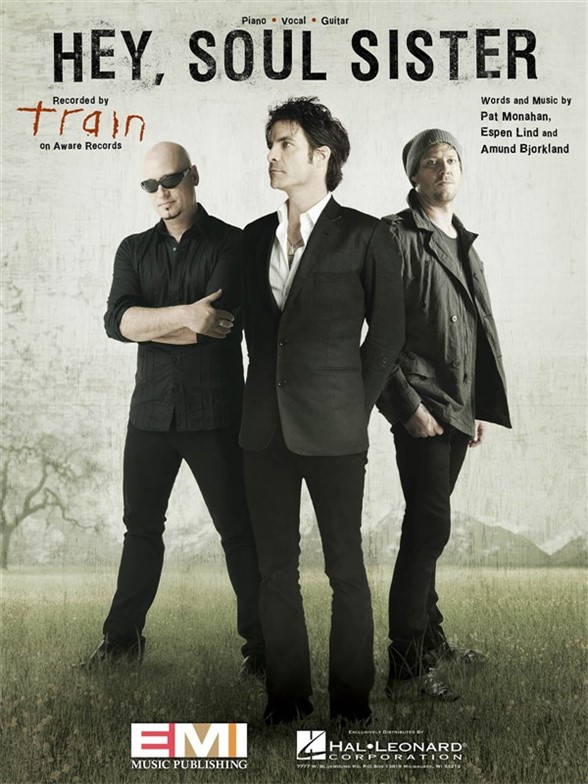 TRAIN HEY SOUL SISTER PIANO VOCAL SHEET MUSIC