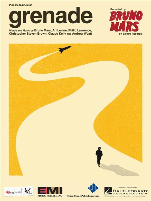 MARS BRUNO GRENADE PIANO VOCAL SHEET