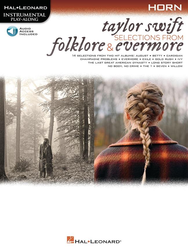Taylor Swift - Selections from Folklore & Evermore : Horn Play-Along Book with Online Audio