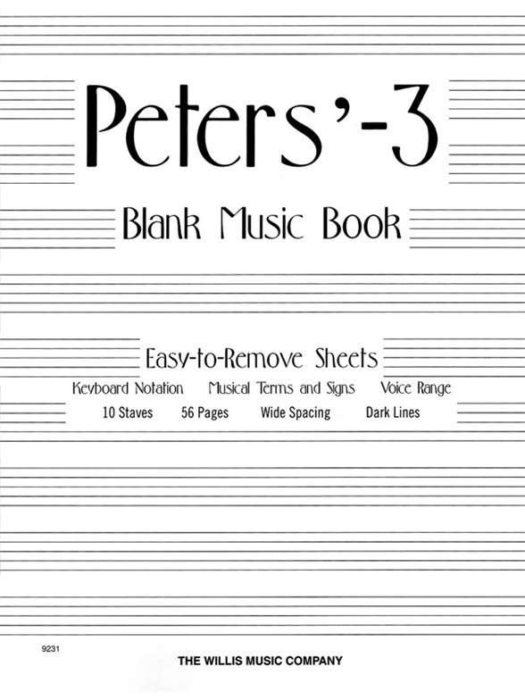 Peters Blank Book #3 White