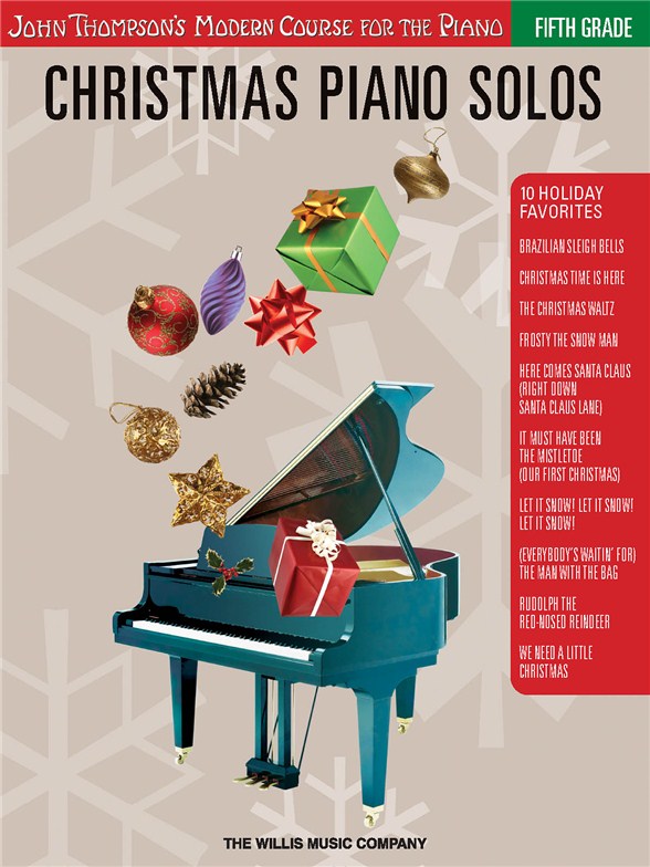 Christmas Piano Solos 5th Grd Pf Bk