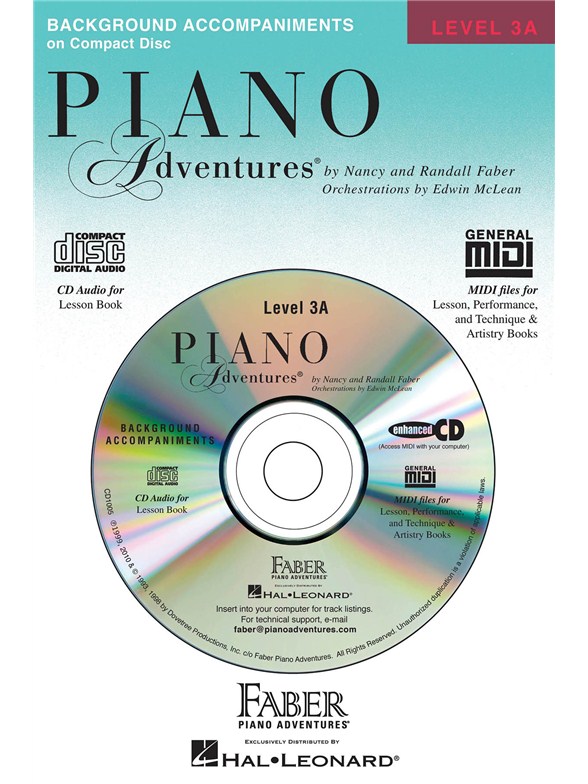 Nancy & Randall Faber: Piano Adventures Lesson CD Level 3A