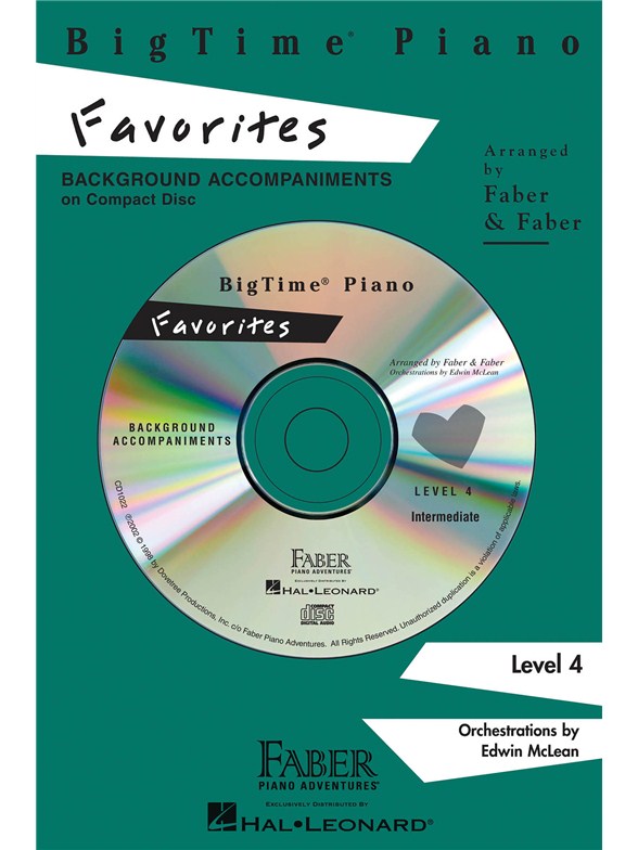 Nancy & Randall Faber: BigTime Piano Favorites CD (Level 4)