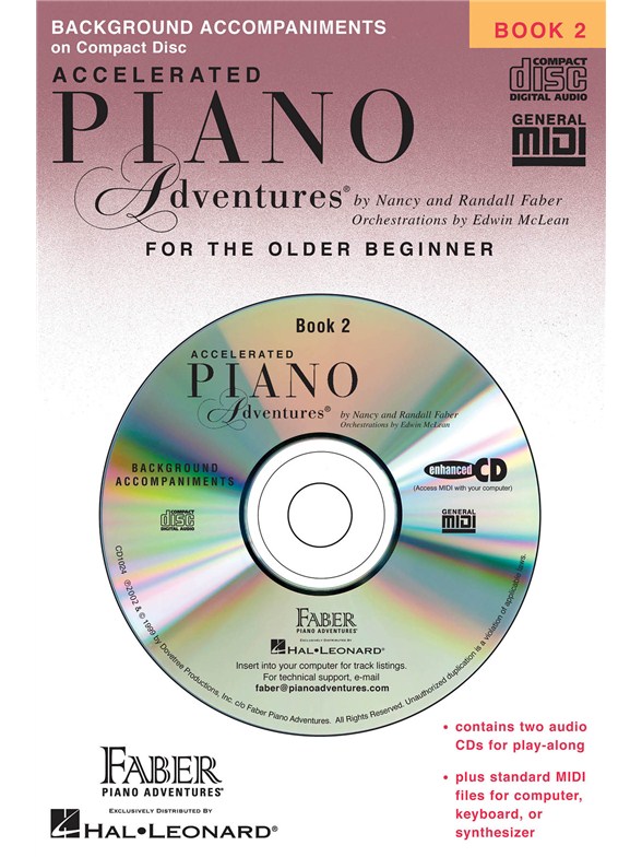 Nancy & Randall Faber: Accelerated Piano Adventures Lesson Book 2 - CD