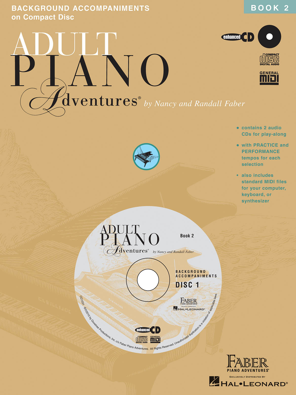 Nancy And Randall Faber: Adult Piano Adventures All-In-One Lesson Book Two (CDs Only)